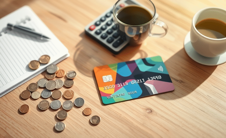 A prepaid credit card on a table with cash