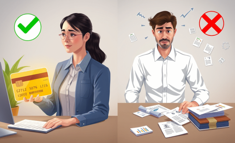 An infographic illustrating factors influencing credit card approval and rejection.