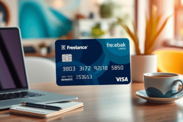 A freelancer managing finances with a flexible credit card