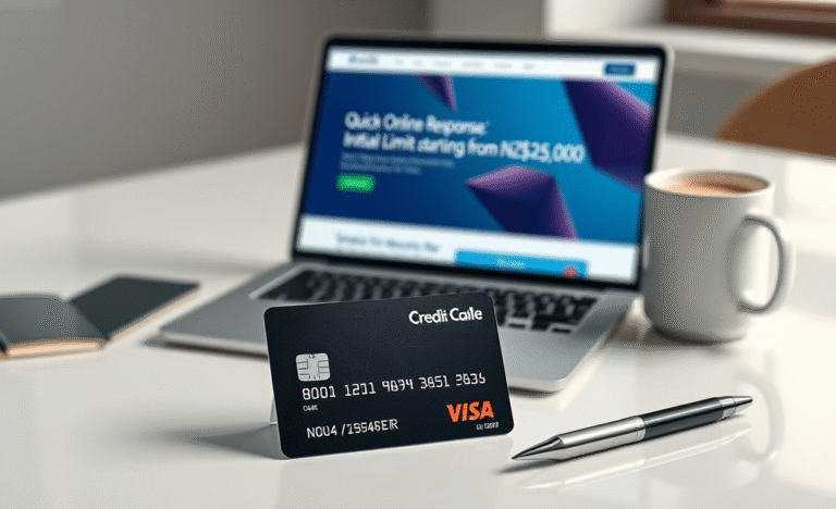 A person applying online for a credit card with quick approval.