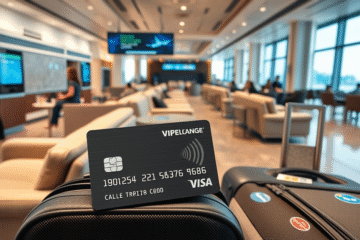 A luxury travel scene showcasing a VIP lounge with passengers enjoying amenities.