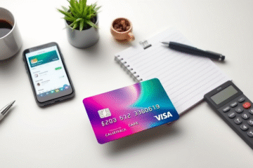 A person using a credit card to manage daily expenses easily.