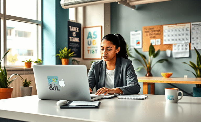 A professional preparing a job application for Spark New Zealand.