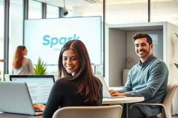 A candidate preparing for the selection process at Spark New Zealand.