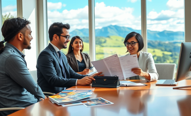 A professional networking event showcasing diverse candidates and recruiters engaged in conversation.